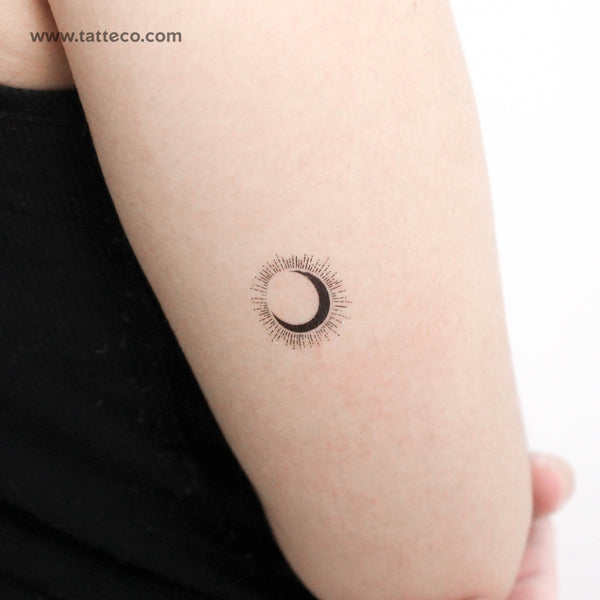 Moon Eclipse Temporary Tattoo - Set of 3