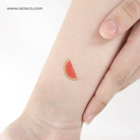 Color Watermelon Temporary Tattoo - Set of 3