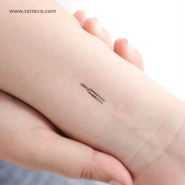 Tuning Fork Temporary Tattoo - Set of 3