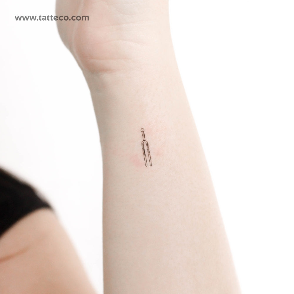 Tuning Fork Temporary Tattoo - Set of 3