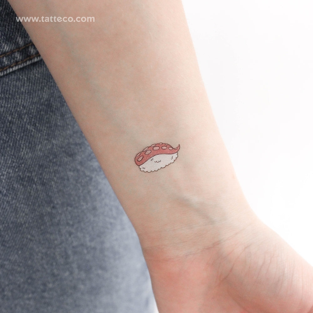 Octopus Nigiri Temporary Tattoo - Set of 3