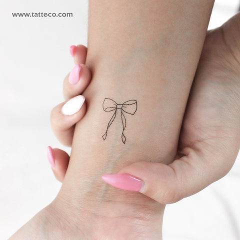 Bow Temporary Tattoo - Set of 3