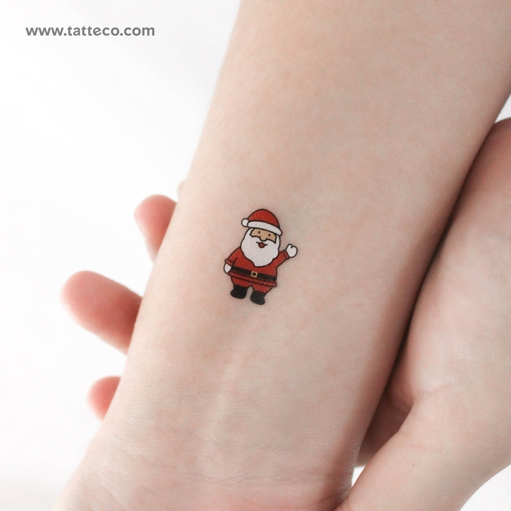 Father Christmas Temporary Tattoo - Set of 3