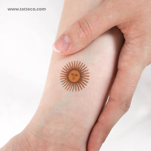 Sun of May Temporary Tattoo - Set of 3