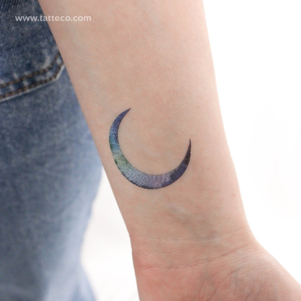 Crescent Moon By Ann Lilya Temporary Tattoo - Set of 3