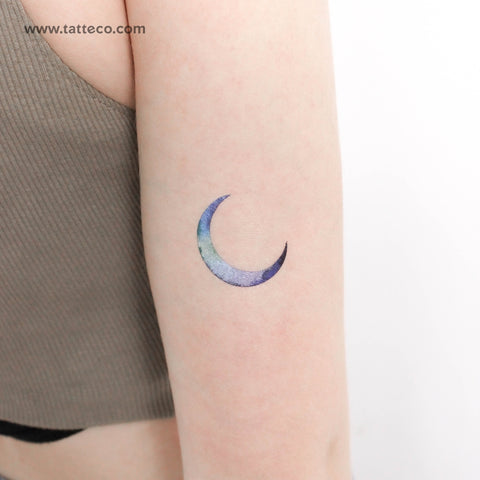 Crescent Moon By Ann Lilya Temporary Tattoo - Set of 3