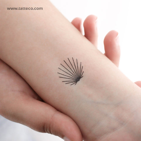 Minimalist Shell Temporary Tattoo - Set of 3