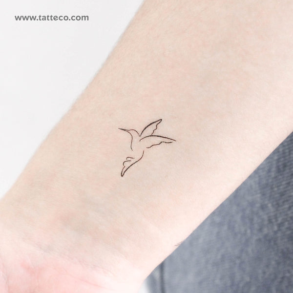 Hummingbird Temporary Tattoo - Set of 3