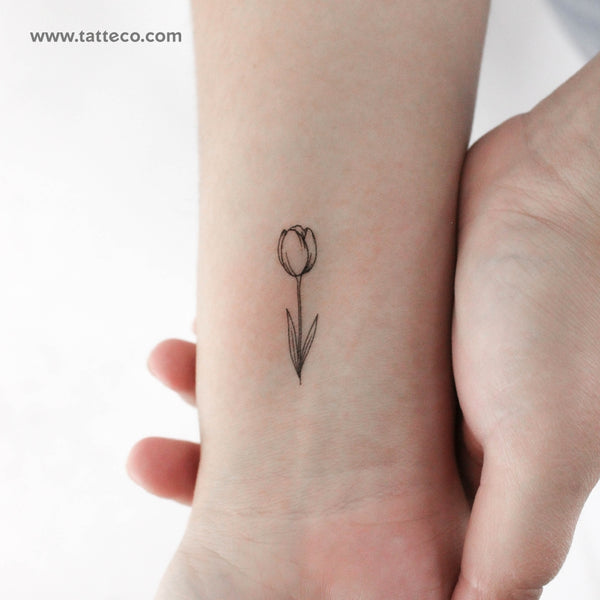 Tulip Temporary Tattoo - Set of 3