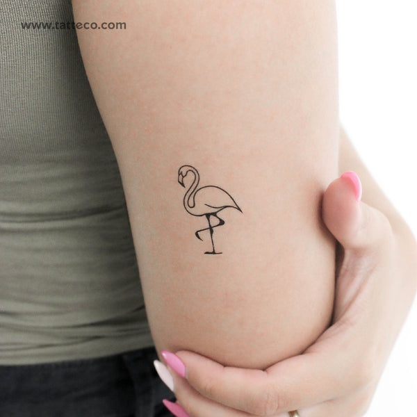 Flamingo Temporary Tattoo - Set of 3