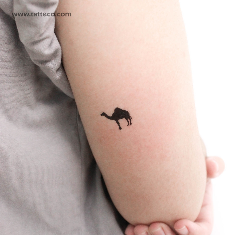 Dromedary Camel Temporary Tattoo - Set of 3