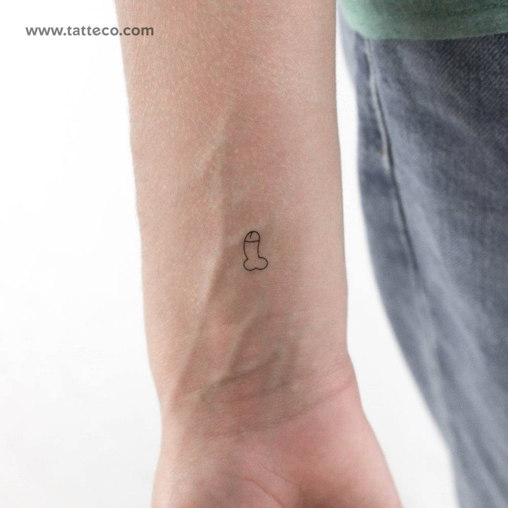 Tiny Penis Temporary Tattoo - Set of 3 – Tatteco