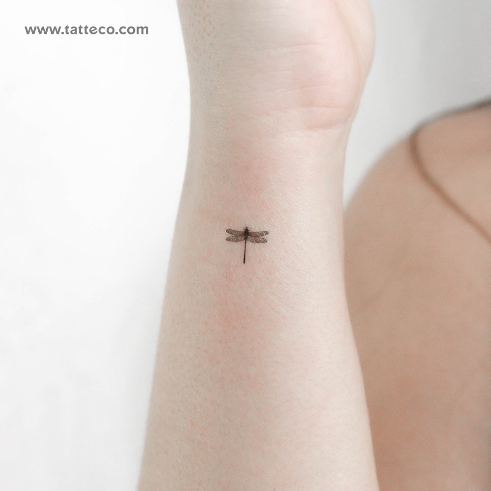 Tiny Dragonfly Temporary Tattoo - Set of 3