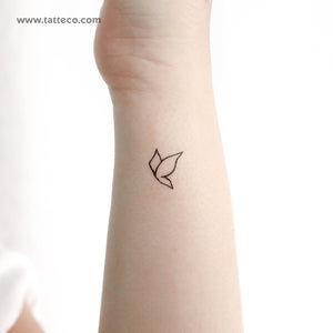 Little Minimalist Flying Butterfly Temporary Tattoo - Set of 3