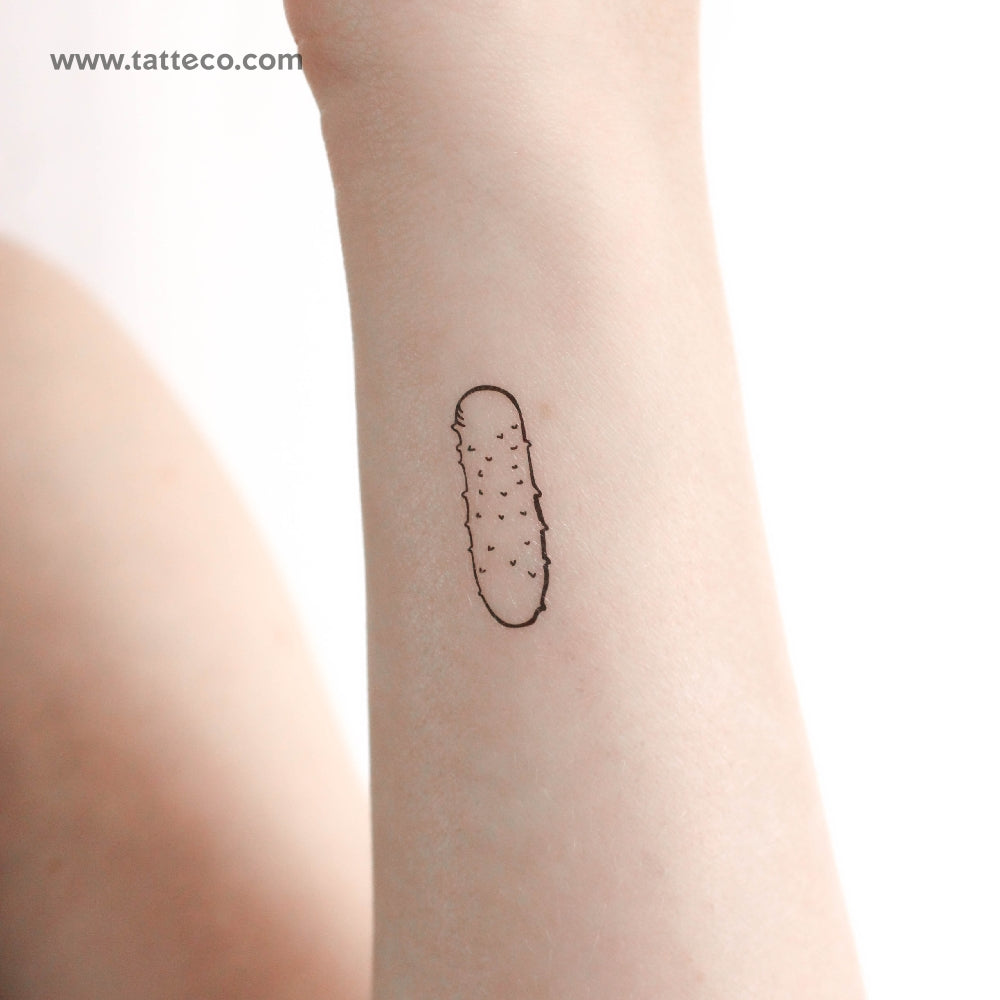 Cucumber Temporary Tattoo - Set of 3