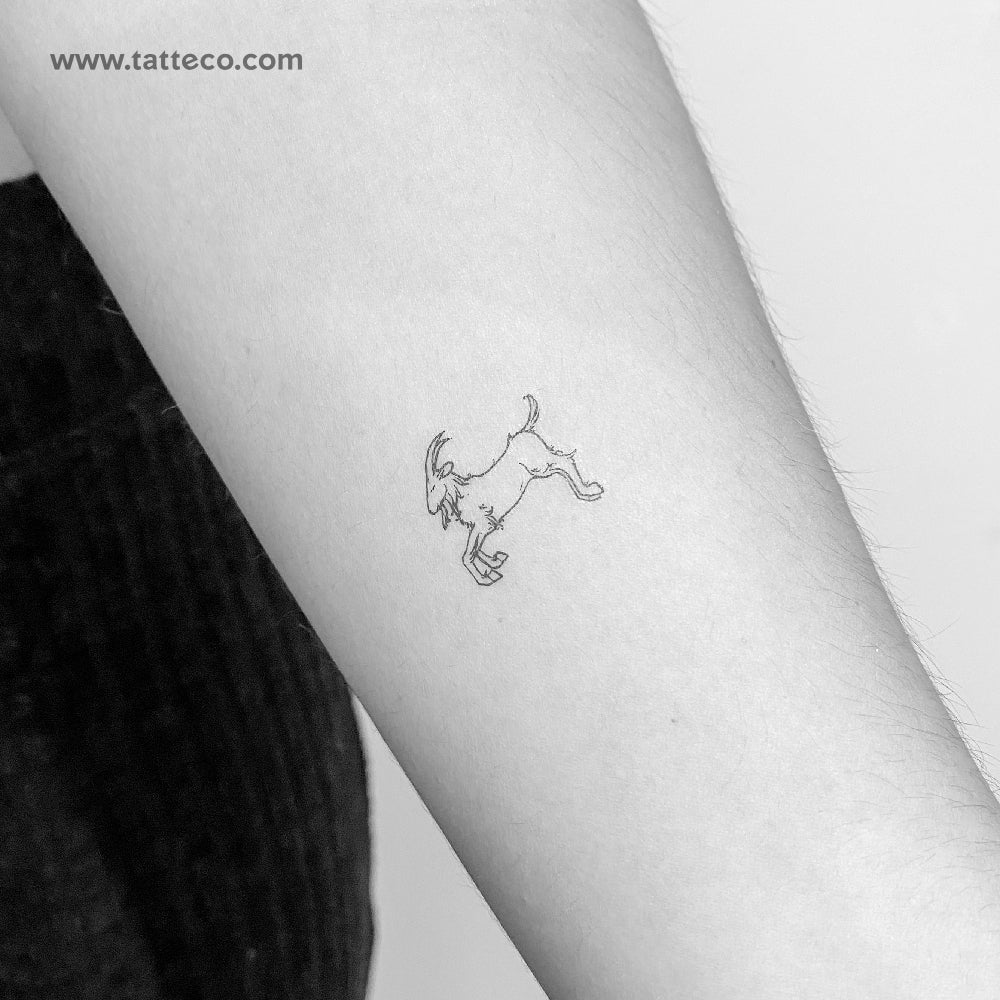 Goat Temporary Tattoo - Set of 3