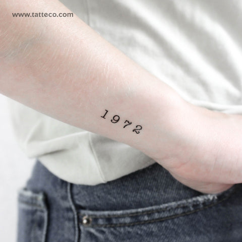 1972 Temporary Tattoo - Set of 3