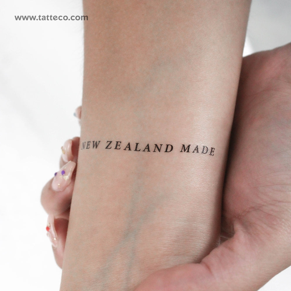 New Zealand Made Temporary Tattoo - Set of 3