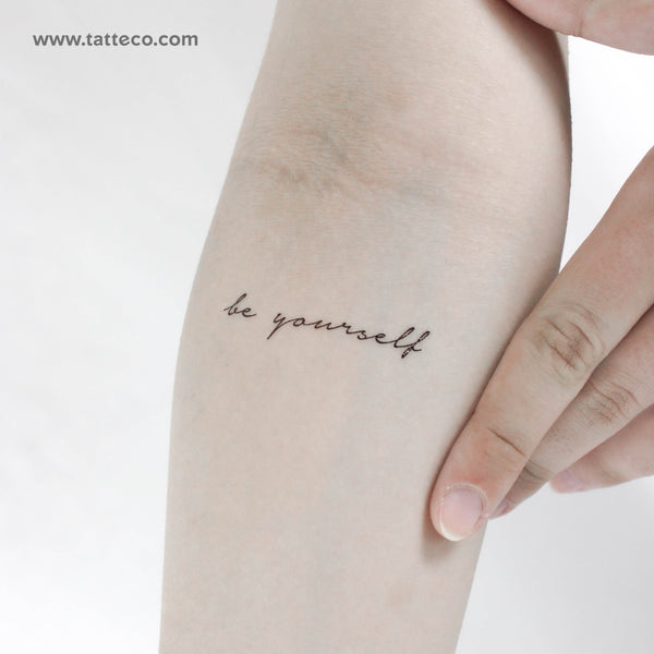 Be Yourself Temporary Tattoo - Set of 3