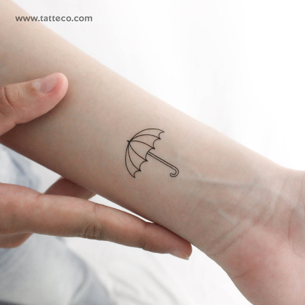 Umbrella Temporary Tattoo - Set of 3