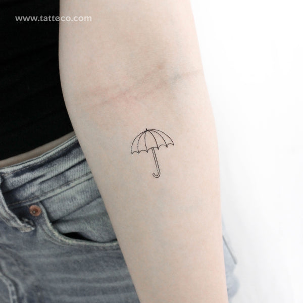 Umbrella Temporary Tattoo - Set of 3