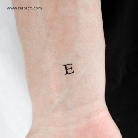 Uppercase Epsilon Temporary Tattoo - Set of 3