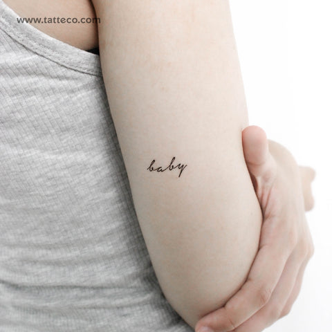 'Baby' Temporary Tattoo - Set of 3