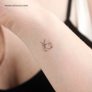 Tiny Snail Temporary Tattoo - Set of 3