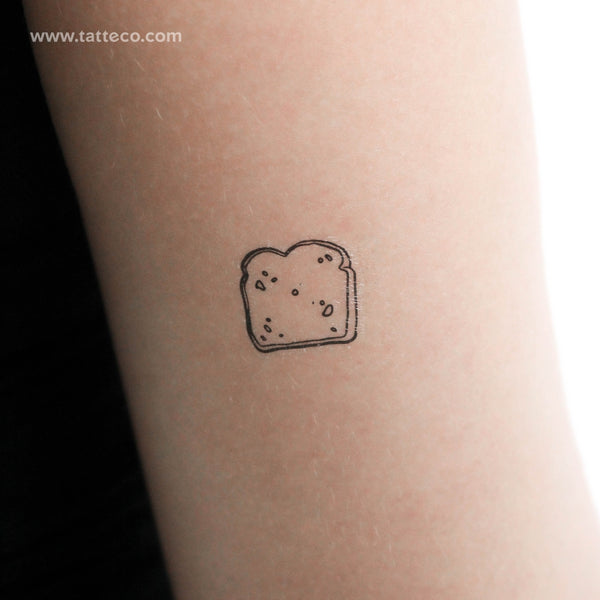 Toast Temporary Tattoo - Set of 3