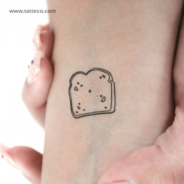 Toast Temporary Tattoo - Set of 3