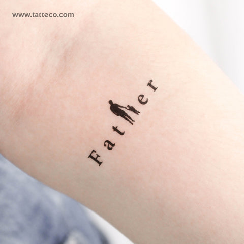 Father Temporary Tattoo - Set of 3