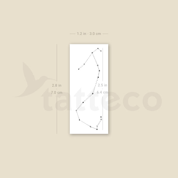 Minimalist Scorpius Constellation Temporary Tattoo by Puntuak - Set of 3