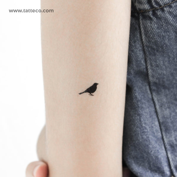 Standing Bird Temporary Tattoo - Set of 3