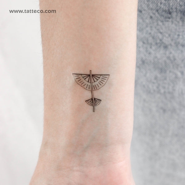 Fine Line Glider Temporary Tattoo - Set of 3