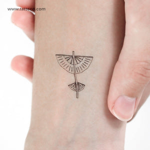 Fine Line Glider Temporary Tattoo - Set of 3