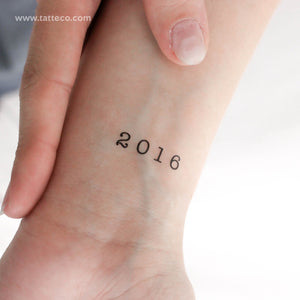 2016 Temporary Tattoo - Set of 3