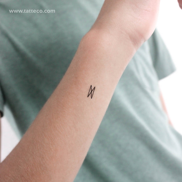 Dagaz Rune Temporary Tattoo - Set of 3