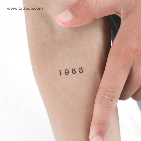 1963 Temporary Tattoo - Set of 3