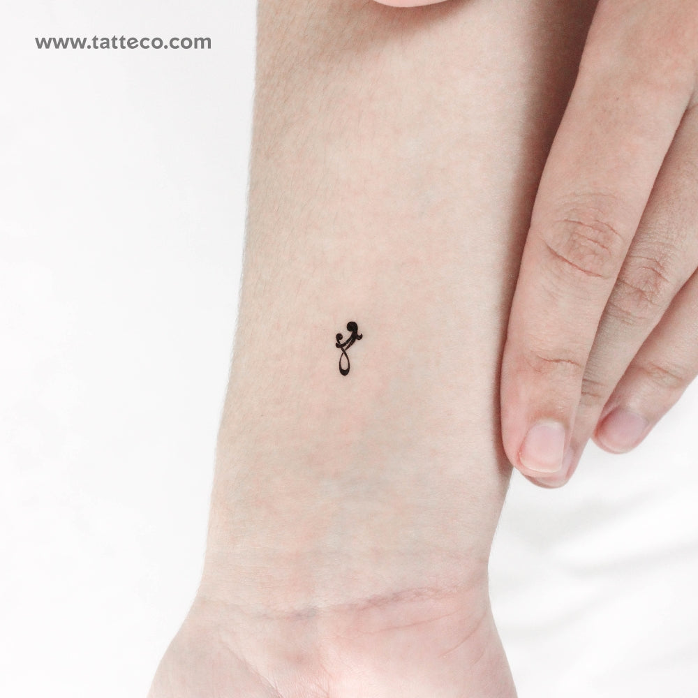 Tiny Mother And Son Symbol Temporary Tattoo - Set of 3