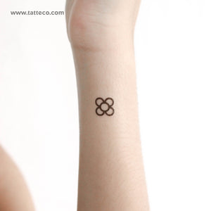 Small Flower of Barcelona Temporary Tattoo - Set of 3