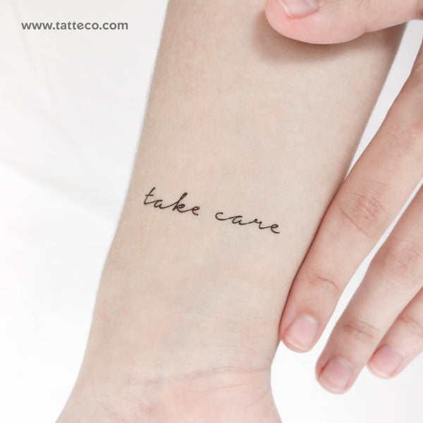 Take Care Temporary Tattoo - Set of 3