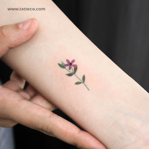 Purple Flower Temporary Tattoo by Zihee - Set of 3