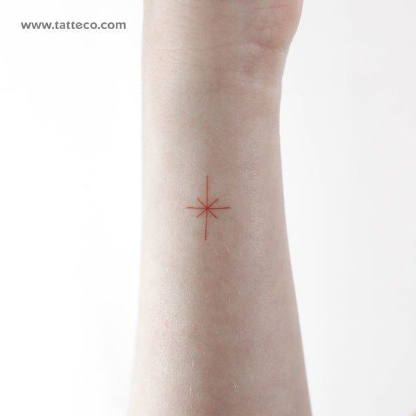 Morning Star Type I [Red] by Jakenowicz Temporary Tattoo - Set of 3