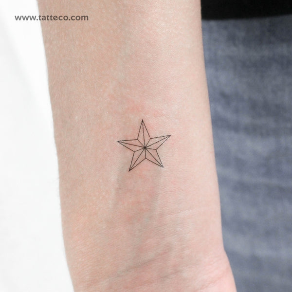 Texas State Star Temporary Tattoo - Set of 3