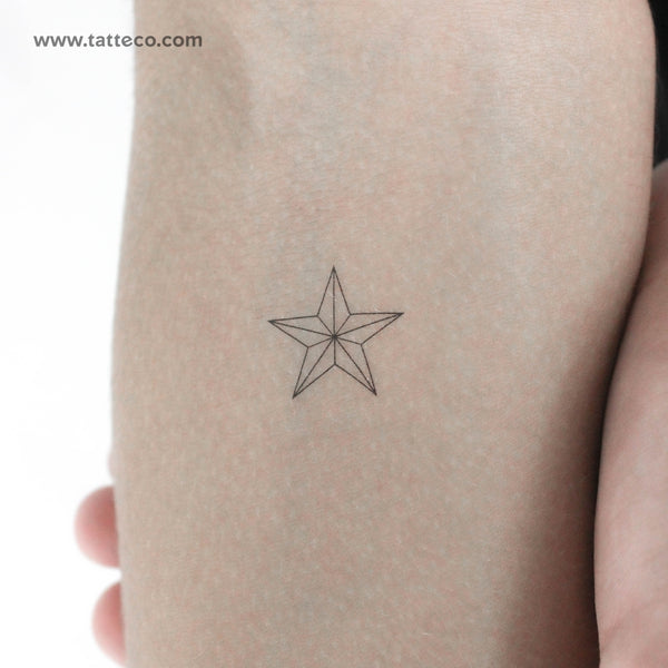 Texas State Star Temporary Tattoo - Set of 3