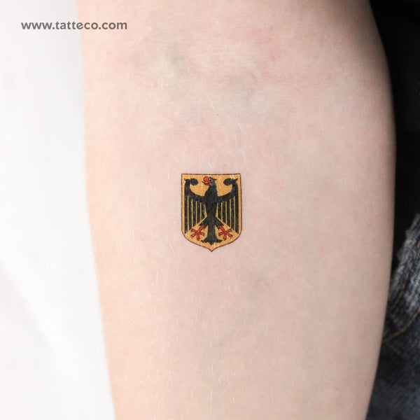 Germany Coat Of Arms Temporary Tattoo - Set of 3