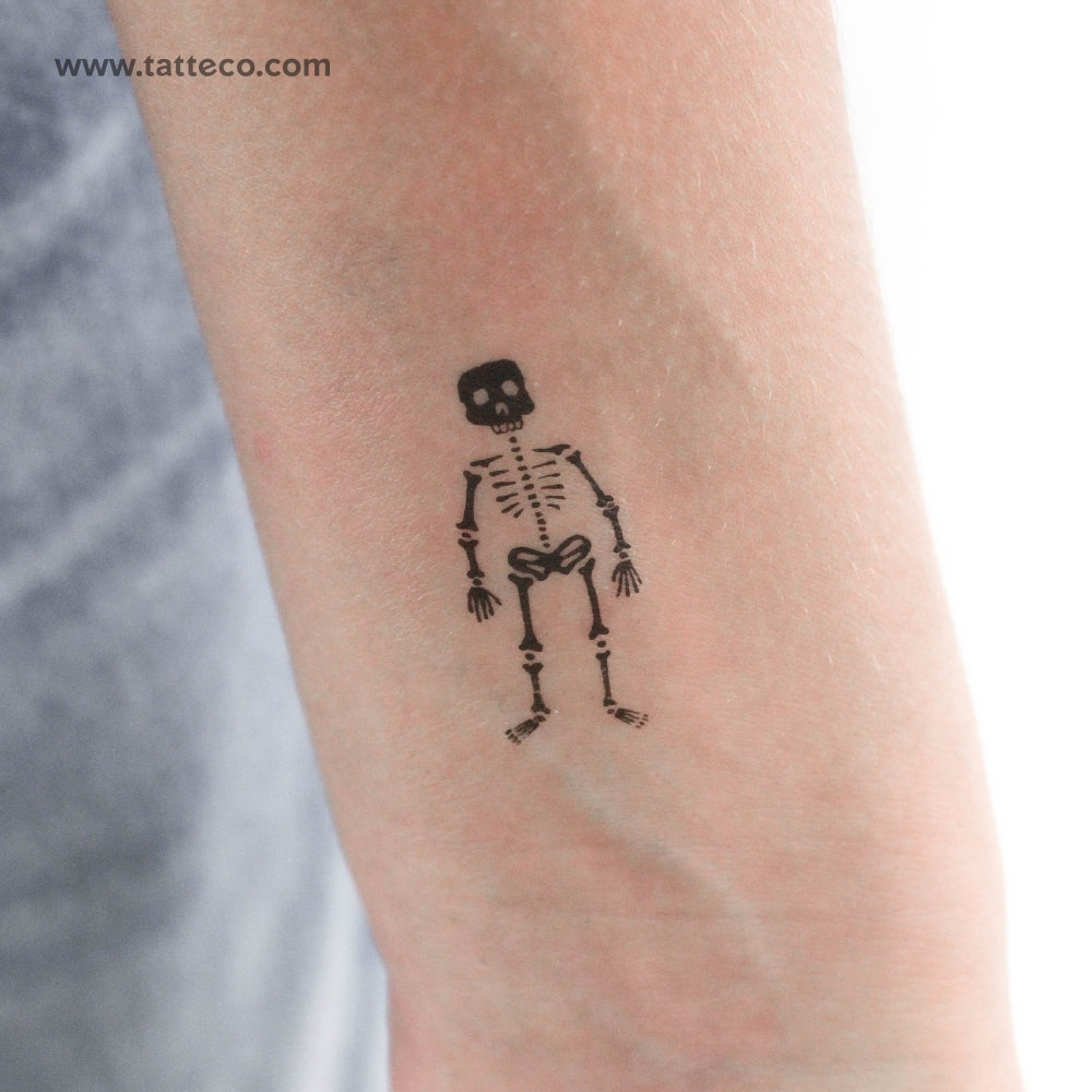 Skeleton Temporary Tattoo - Set of 3