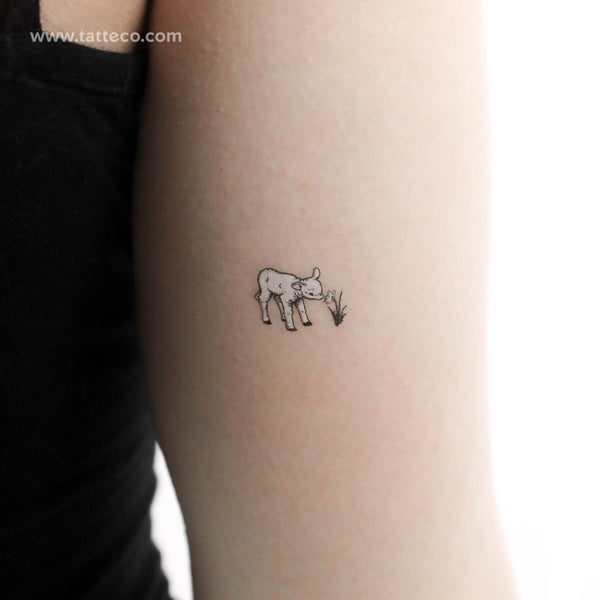 Lamb Temporary Tattoo - Set of 3