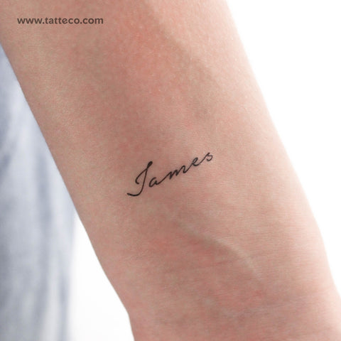 James Temporary Tattoo - Set of 3