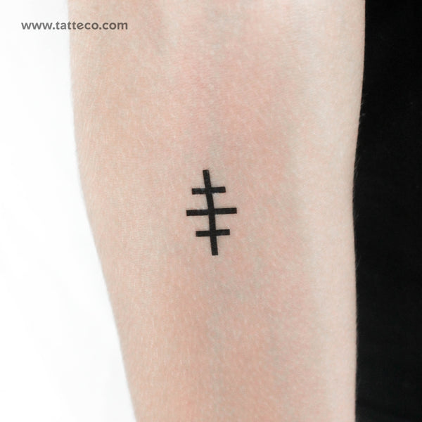 Salem Cross Temporary Tattoo - Set of 3